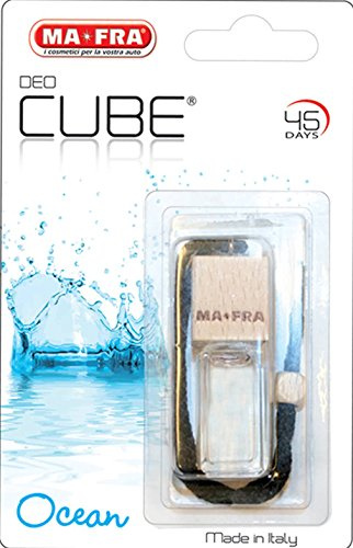 Mafra, Deo Cube Ocean, Parfum frais et marin, Rafraîchit l'intérieur et les petits espaces, Design élégant en forme de cube et bouchon en bois, Parfum longue durée, 5ml