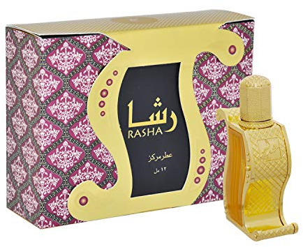 KHADLAJ PERFUMES - Rasha 12 mL | Eau de Parfum Konzentrat für Männer und Frauen | Lang anhaltender Duft | Eleganz und Raffinesse | Kompakt und Praktisch, neutral, 12 ml (1er Pack)