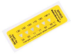 CS-054/088 Temperature Indicator CelsiStrip 54,66,71,77,82,88°C °C,°F SPIRIG