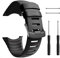 ANBEST TPU Ersatzbänder Kompatibel mit Suunto Core Armband, TPU Sportarmband Erstatzband Uhrenarmband für Suunto Core (Schwarz)