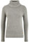 OXMO OXPIA Damen Rollkragenpullover Pullover mit Rollkragen Reißverschluss Baumwollmischung Regular fit, Größe:M, Farbe:Grey Mel (7982363)