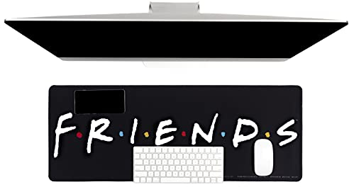 Paladone PP8827FR Tappetino da scrivania con logo della serie TV Friends, 40 x 80 centimetri, per ufficio e casa, bianco, taglia unica