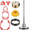 9 Pieces Tools Part Gasket Kit Bumper Air Nail Gun Part Nail Gun Driver Bumper Ribbon Spring O-Ring Gasket Pneumatic Tool Piston Driver Replacement Accessory Compatible with Hitachi NR83 NR83A NR83A2