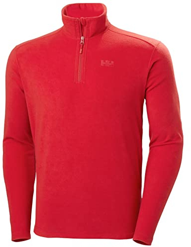 Herren Helly Hansen Daybreaker 1/2 Zip Fleece, Rot, 2XL