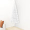 HOMIUSE Künstlicher Halb-Weihnachtsbaum mit Ständer Schlank Weiß 150 cm Festive Weihnachtsbaum Künstlich Ideale Wahl für Zuhause Büro Geschäft Weihnachtsdekoration PVC Material Wiederverwendbar