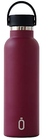 Cambrass Runbott - SOFT Botella Termo Ceramica 600 ml - Acero térmico sin BPA con Recubrimiento Interno de cerámica - Plain Grana