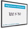IVOL Eco Magnetic Whiteboard 100x150 | Modernem Schwarzem Rahmen | Magnettafel Whiteboardwand Magnetwand | Stiftablage | 6 Größen | Magnetisch und Beschreibbar