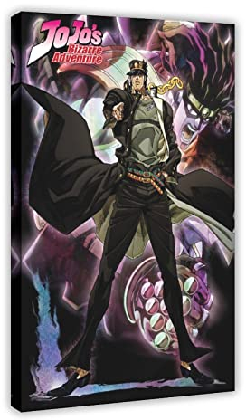 FISH DRAGATE Anime-Poster, JoJo's Bizarre Adventure 16, Leinwand, Poster, Schlafzimmer, Dekoration, Sport, Landschaft, Büro, Raumdekoration, Geschenkrahmen, 40 x 60 cm