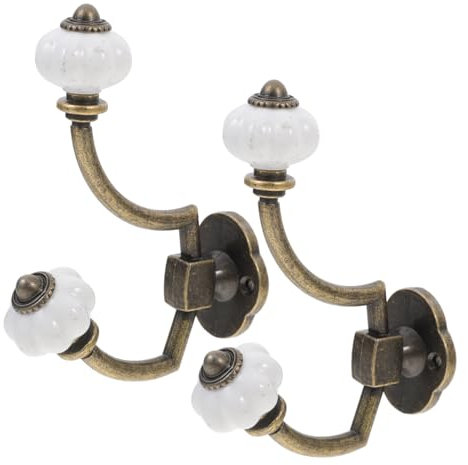 DOITOOL Patere Murale Salle De Bain 2 Pièces Accroche Serviette Porte Manteau Mural, Porte Manteau Mural Pour Cuisine, Bureau, Placard