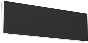 EGLO LED Wandleuchte RGBIC, Wandlampe innen mit Lichteffekten | Gaming Zimmer und Party Deko, Flur Lampe inkl. Fernbedienung, warmweiß und RGB, Metall in Schwarz, 27 cm