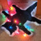 23 Zoll Süßer Gebratener Katzen-Plüschteppich mit Lichtern, Katzendecken-Bereichsteppich, Kinderzimmerteppich, Flauschige Katzenteppiche für Weihnachten, Lustige Weihnachtsbeleuchtung,(Laternen)