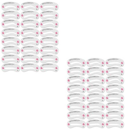 48 PCS Pochoir Sourcils, Différents Styles Pochoir Sourcils, Pochoir Sourcils Reutilisable, Sourcils Pochoirs, Outil Sourcil, Outil de Mise en Forme des Sourcils pour le Maquillage