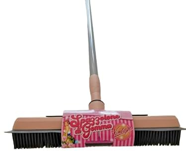 Scopa in Silicone Gomma Tira Acqua con Manico allungabile per peli di Animali tappeti Pavimenti Moquette Piastrelle finestre