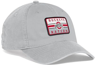 Pacific Headwear Unisex-Erwachsene Ohio State Vintage Adjustable Cap Verschluss, Silber, Einheitsgröße
