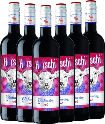 Glühwein rot Hürschi Weinhaltiges Getränk 6 x 0,75l VINELLO - 6 x Weinpaket inkl. kostenlosem VINELLO.weinausgießer