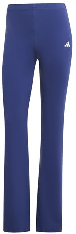 adidas Women's ESSENTIALS SMALL LOGO FLARED LEGGINGS, dark blue/white, XXL