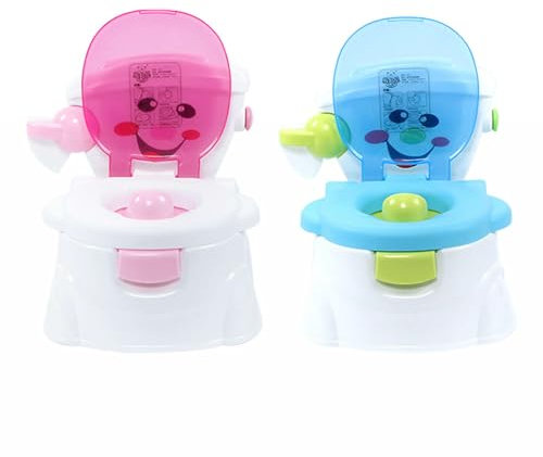 Toilette LerntöPfchen Toilettensitz TöPfchen Kinder Toilettentrainer Potty Baby Kindertoilette FüR Wc Kindertopf KindertöPfchen Klo Toilettensit Toilettentopf Geruchlos Weich PP Material Sicher (Rot)