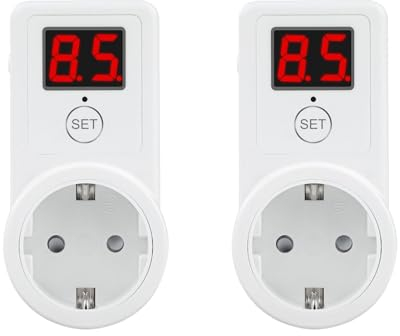 2 Temporizador Cuenta atrás Enchufe Temporizador Enchufe Temporizador Digital temporizadores Cuenta atrás Enchufe Temporizador 10 min-9 hrs 50 min Enchufe Temporizador Cuenta atrás 230V (AL09G-2D)