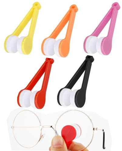 10 pcs Spectacle Glass Cleaner,Mini Sun Glasses Brush Eyeglass Microfiber Brush Portable Magnetic Glass Lens Cleaner Glasses Cleaning Accessories