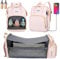 Aikelai Wickelrucksack für Babys Groß,Wickeltasche mit Wickelunterlage Unterwegs,Wickeltasche Rucksack,Baby Taschen für Mama,Mommy Bag,Diaper Bag (Rosa)