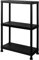 DMD® | 3/4/5 Tier Heavy Duty Shelving Unit, Plastic Storage Shelving Unit, Garage Storage Rack, 80kg Max Capacity, Unit Staorage Organiser, Ideal for Warehouse, Garage, Shed, Shoerack (3-Tier)