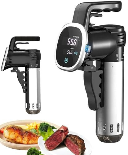 Cuiseur Sous Vide, Circulateur à Immersion à Chauffage Rapide 850 W, Machine Sous Vide, Circulateur à Immersion Thermique avec Minuterie Numérique de Température Précise, Pince Réglable Et Écran