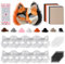 Giftota 8 Stück Katzenmasken zum Bemalen, DIY Papier Maske mit 10 Filz, 8 Kuns Fell und 20 Eye Mesh, DIY Weiße Maske, Weiße Halbmasken, Therian Mask, für Maskerade, Halloween, Karneval, Cosplay