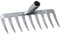 Supvox Robuster Gartenrechen Kopf Aus Metall Hochwertiger Und Langlebiger Ersatz Für Gartenwerkzeuge Zum Entfernen Von Unkraut Und Lockern des Bodens