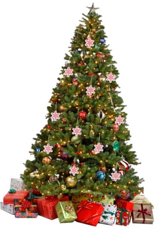 PRETYZOOM 24stücke Schneeflocke Christbaumschmuck Aus Holz Weihnachtsanhänger Weihnachtsdekoration Hängen Dekor Für Weihnachtsbaum Festliche Atmosphäre Schmücken