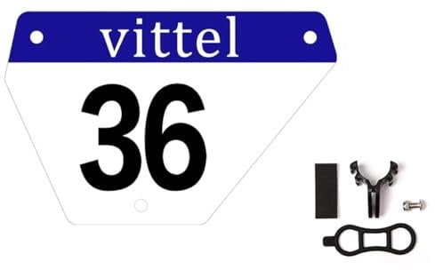 Custom Bike Racing Number Plate, CATAZER 130x90mm Bicycle Seatpost Number Brand Personal Design for Road Bike