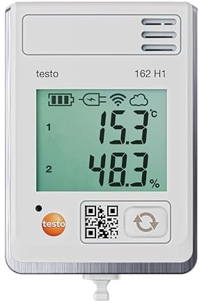 testo 0572 1624 162 H1 Multi-Datenlogger Messgröße Temperatur, Luftfeuchtigkeit -30 bis 50 °C 0 bis 100% rF inkl. Wand