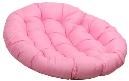 Coussin Fauteuil Suspendu, Chaise D'oeuf Suspendue Coussin Chaise, Coussin Fauteuil Jardin Rond, Coussins de Chaise D'oeuf Suspendus,Coussin Balancell Lavable pour Intérieur et Extérieur, Rose