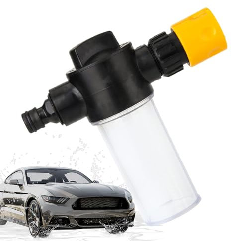 Pulvérisateur À Mousse Pour Tuyau D'arrosage, Pulvérisateur D'eau En Mousse De Jardin Réglable,buses Haute Pression, Pistolet D'arrosagepour Tuyau D'arrosage Avec Réservoir Savon