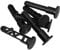 Yardenfun 6Pcs Outdoor Hinge Pins for Trash Can Lid Repair Durable Plastic Trash Can Accessories for Household Commercial Wheelie Bins Compatible with Models