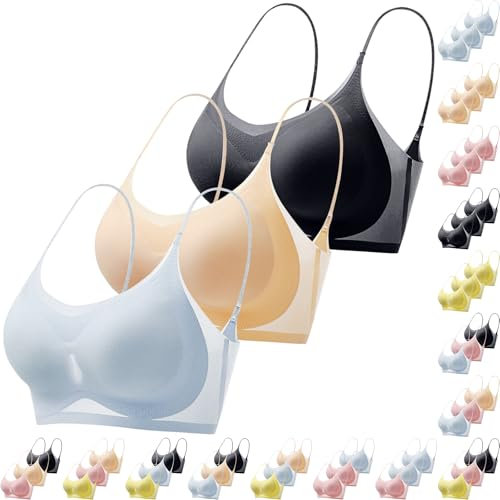 Vente Flash du Jour Et Soldes Homme Soutien Gorge sans Armature 90A Brassiere Bretelle Sport Femme Maintien Fort pour Enceinte Top Integree D'Allairement Brassière Ampliforme sous-Vêtements