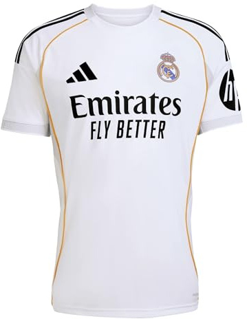 adidas Real Madrid Home Trikot Jersey (DE/NL/SE/PL, Alphanumerisch, L, Regular, Regular, White)