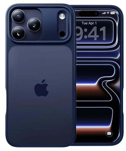 CASEKOO Armor Shockproof Designed for iPhone 17 Pro Case [16FT Military Grade Protection] Matte Finish Protective Phone Case Anti-Fingerprint Thin Slim Hard Cover for iPhone 17 Pro - Blue