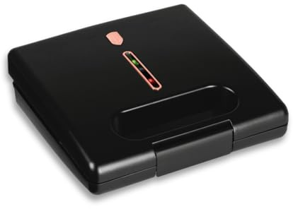 Berlinger Haus 3-in-1 Sandwichmaker mit abnehmbaren Platten - Schwarz-Rosen-Kollektion, Toaster, Grill, Waffelmaschine, kompakt, multifunktional, einfach zu reinigen, ideal für Küche