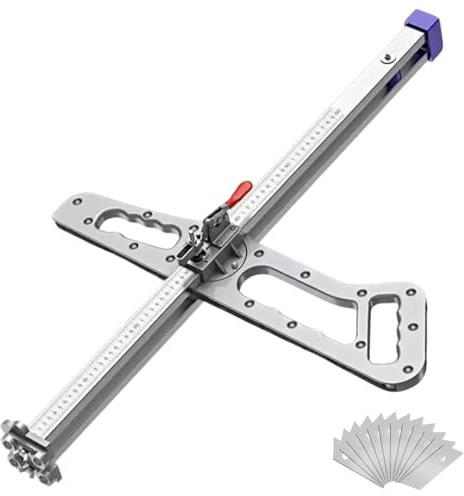 Cortador de Placas de Pladur,Cortadora de Paneles de Yeso Ajustable Multifuncional Profesional, Herramienta Manual de Corte de Placa,Ahorra Esfuerzo