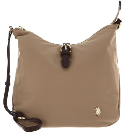 U.S. POLO ASSN. Schultertasche Houston Hobo Bag Warm Taupe beige