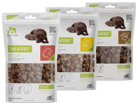 Maelson Treatees Lamm, Ente & Wild - 3X 100 g Hundeleckerlis