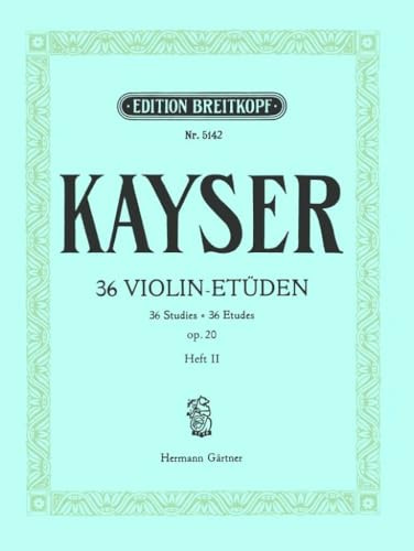 36 Etüden op. 20 für Violine Heft 2 (EB 5142)