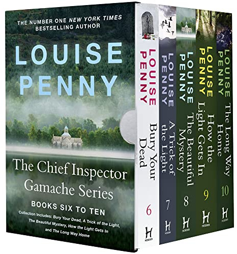 The Chief Inspector Gamache Series Books 6 - 10 Collection Box Set by Louise Penny (Bury Your Dead, A Trick Of The Light, Beautiful Mystery, How The Light Gets In & Long Way Home)