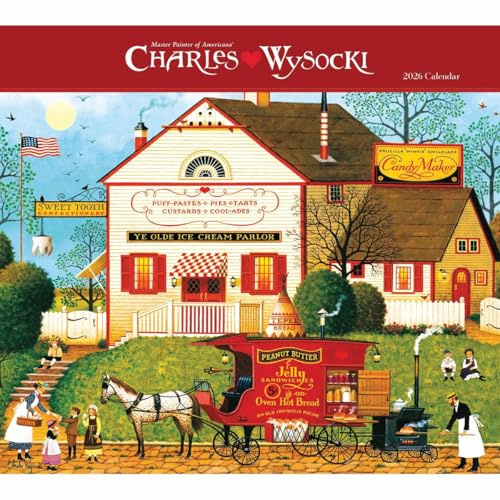 Carousel Worldwide, Charles Wysocki, Americana 2026 großer Wandkalender