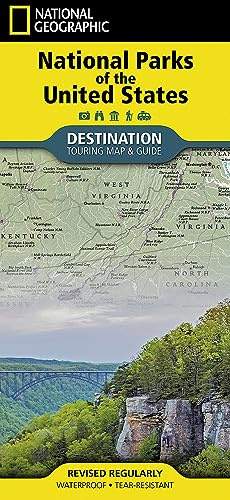 Touristische Karte National Parks of the USA: Destination Maps (National Geographic Destination Map)