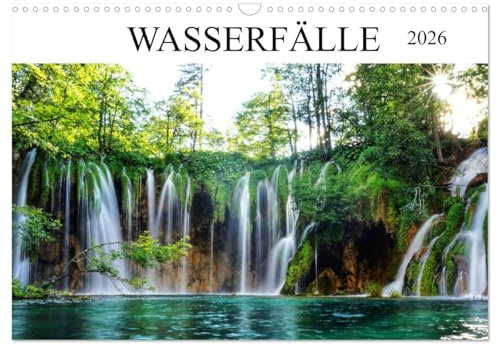 Wasserfälle - die schönsten Wasserfälle der Welt (Wandkalender 2026 DIN A3 quer), CALVENDO Monatskalender: Monatskalender Wasserfälle (CALVENDO Natur)
