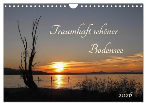 Traumhaft schöner Bodensee (Wandkalender 2026 DIN A4 quer), CALVENDO Monatskalender: Kalender mit Foto-Motiven vom westlichen Bodensee (CALVENDO Natur)