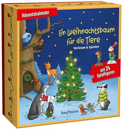 Ein Weihnachtsbaum für die Tiere: Vorlesen & Spielen - Adventskalender für Kinder ab 4 Jahre - mit 24 Spielfiguren (Adventskalender mit Geschichten für Kinder: Ein Buch zum Vorlesen und Basteln)