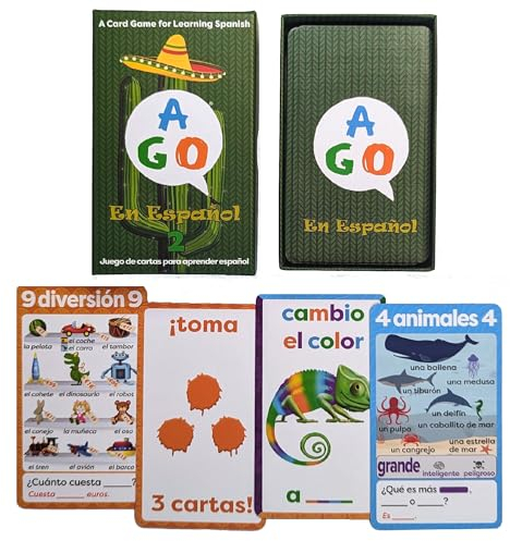 AGO En Español 2 Deluxe Edition: Interaktives Kartenspiel zum Spanischlernen - Perfekt für Alle Altersstufen, ab Anfängerniveau!