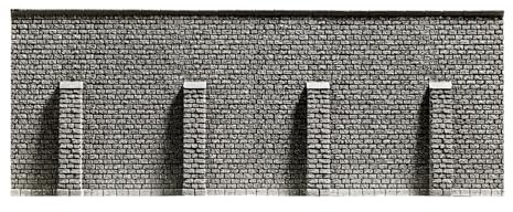 NOCH Stützmauer, ideal für Modellbau, Hartschaum Mauer, 19,8 x 7,4 cm zum Stützen in der Modell-Landschaftsbebauung